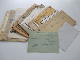 Schweiz 1877 - 1947 Kleiner Belegeposten. Frankierte Belege Und Dienstbriefe Viel Aus Dem Bereich Schwyz - Collections