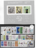 BRD - ANNEE COMPLETE 1984 ** MNH - YVERT N°1029/1065 - COTE  = 79.2 EUR - Colecciones Anuales