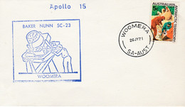 N°654 N -cachet Apollo 15 -Baker Nunn SC-23 -Woomera- - Altri & Non Classificati