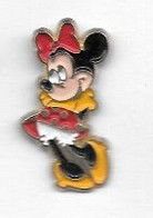 Pin's  BD , Cinéma, DISNEY, Personnage  MINNIE  Verso  EURO  DISNEY  A.B - BD