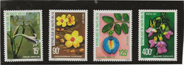 HAUTE - VOLTA  - FLEURS -N°424 à 427 NEUF INFIME CHARNIERE -ANNEE 1977- COTE : 12,50 € - Alto Volta (1958-1984)