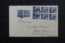 BOHÊME ET MORAVIE - Enveloppe De Budweis Pour Praha En 1941, Affranchissement Recto Et Verso - L 72611 - Briefe U. Dokumente