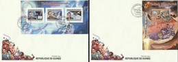 Guinea 2012, Space, V. M. Komarov, 3val In BF +BF In 2FDC - Afrika