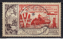 St Pierre Et Miquelon Poste Aérienne N° 22 Oblitération Du 07/09/1954 - Used Stamps