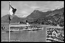 Cpsm Dentelée - Panorama Sonnheim - BUOCHS - Pension Und Restaurant Sonnheim - Vierwaldstättersee - Buochs