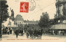 Tout Paris 3ème 10ème & 11ème * N°1315 * Place De La République Prise De La Rue De Turbigo * 1907 - Paris (03)