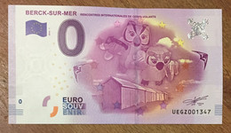 2016 BILLET 0 EURO SOUVENIR DPT 62 BERCK-SUR-MER CERF-VOLANTS ZERO 0 EURO SCHEIN BANKNOTE PAPER MONEY - Private Proofs / Unofficial