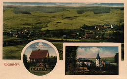 Sinntal - Sannerz, Mit Gastwirtschaft Und Metzgerei Hollenbach, Um 1910 - Main - Kinzig Kreis