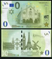 01 SLOVAKIA-MEMO Euro NOVE ZAMKY-Ersekujvari Synagogue-Synagoge JUDAICA 5000 Pcs NEWS-Nouvelles UNC 2020 - Essais Privés / Non-officiels