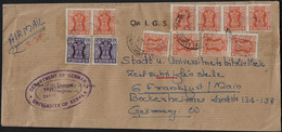 Inde 1978. 12 Timbres De Service Sur Lettre Pour L'Allemagne. Peu Commun - Dienstmarken