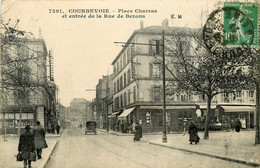 Courbevoie * Place Charras Et Entrée De La Rue De Bezons - Courbevoie