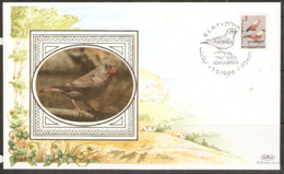Israel 1995  Birds Cover  7-6-95 - Cartas & Documentos