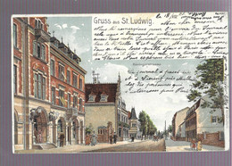 68 Gruss Aus St Ludwig. Hüningerstrasse (6284) - Saint Louis