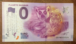 2016 BILLET 0 EURO SOUVENIR DPT 44 PLANÈTE SAUVAGE + TAMPON ZERO 0 EURO SCHEIN BANKNOTE PAPER MONEY BANK - Essais Privés / Non-officiels