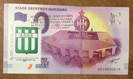 2016 BILLET 0 EURO SOUVENIR DPT 42 STADE GEOFFROY-GUICHARD + TIMBRE ZERO 0 EURO SCHEIN BANKNOTE PAPER MONEY BANK - Pruebas Privadas