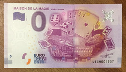 2016 BILLET 0 EURO SOUVENIR DPT 41 MAISON DE LA MAGIE ROBERT HOUDIN ZERO 0 EURO SCHEIN BANKNOTE PAPER MONEY BANK - Private Proofs / Unofficial