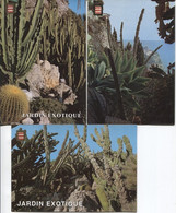 CPM - JARDIN EXOTIQUE De MONACO ... Lot De 3 Vues - Edition Molipor - Cactus