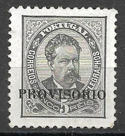 Portugal 1892 - D. Luiz Provisório Afinsa 80 - Neufs