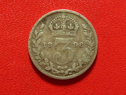 Grande-Bretagne - 3 Pence 1896 Victoria 7912 - F. 3 Pence