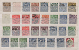 Lot Von über 50 Antiken Briefmarken Mit Perfins Meist Aus England. - Plaatfouten En Curiosa