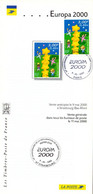 ✅ " COLONNE D'ETOILES " Sur Fascicule Dépliant Publicitaire Multilingue 1er Jour De 2000. N° YT 3327. FDC - 2000