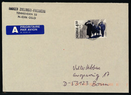Luftpostbrief Gelaufen Nach Bonn - Lettres & Documents