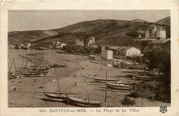 Banyuls Sur Mer * La Plage Et Les Villas * Panorama - Banyuls Sur Mer