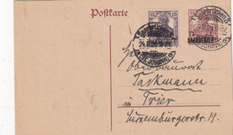 SAARGEBIET 1920  ENTIER POSTAL/GANZSACHE/POSTAL STATIONARY CARTE DE SAARBRÜCKEN - Ganzsachen