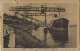 Rieme.   -   Zeekanaal En Kullmann-fabriek.   -   Met SCHIP:   CAROLYN   -   Lijnstempel:  1939  Ertvelde - Evergem