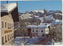 Wintersportort Kirchberg In Tirol - Hauptstraße - Blick Gegen Den Hahnenkamm - (Gasthof Kalswirt & Lackner) - Kirchberg