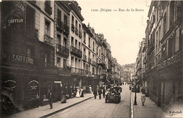Dieppe * Rue De La Barre * Coiffeur * Quincaillerie ROUGEULLE * Automobile Voiture Ancienne - Dieppe