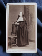 Photo CDV Silly à Nice, Vichy - Religieuse, Nonne, Bonne Soeur, Circa 1875 L522 - Anciennes (Av. 1900)