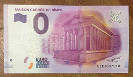 2016 BILLET 0 EURO SOUVENIR DPT 30 MAISON CARRÉE DE NÎMES ZERO EURO SCHEIN BANKNOTE PAPER MONEY BANK - Essais Privés / Non-officiels