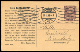 1913, Österreich, PP, Brief - Mechanische Stempel