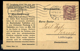 1909, Österreich, GA, Brief - Mechanische Afstempelingen