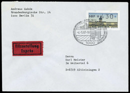 1987, Berlin, ATM 1, FDC - Sonstige & Ohne Zuordnung