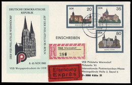 1985, DDR, U 2 Var, Brief - Autres & Non Classés