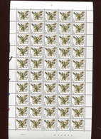 Belgie 2424 PREO Buzin Volledig Vel FULL SHEET Vogels Birds Oiseaux MNH Plaatnummer 1 6/9/1991 - Zonder Classificatie