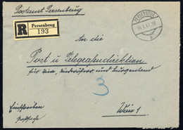 1947, Österreich, Brief - Machine Postmarks