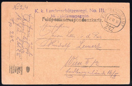 1916, Österreich, Brief - Mechanische Afstempelingen