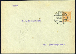 1907, Österreich, PU, Brief - Machine Postmarks