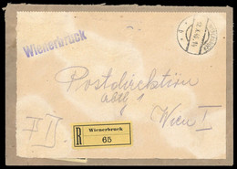 1946, Österreich, Brief - Mechanische Afstempelingen