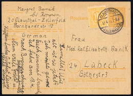 1945, Bizone, 4 + GA, Brief - Lettres & Documents