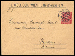 1912, Österreich, PU, Brief - Mechanische Afstempelingen