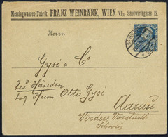 1909, Österreich, PU, Brief - Mechanische Afstempelingen