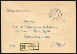 1946, Österreich, Brief - Mechanische Afstempelingen