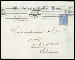 1907, Österreich, PU, Brief - Mechanische Afstempelingen