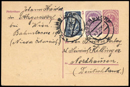 1919, Österreich, P 240 U.a., Brief - Oblitérations Mécaniques