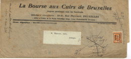 72 Houyoux 1c De Bruxelles 1923 Sur Document - Typos 1922-31 (Houyoux)