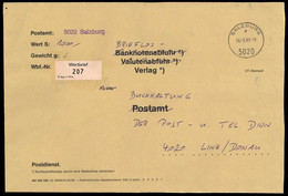 1989, Österreich, Brief - Machine Postmarks
